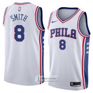 Camiseta Philadelphia 76ers Zhaire Smith Association 2018 Blanco