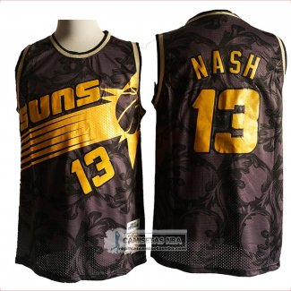 Camiseta Phoenix Suns Steve Nash Hardwood Classics Negro