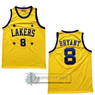 Camiseta Retro Lakers Bryant 2004-05 Amarillo