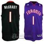 Camiseta Retro Raptors McGrady Negro Purpura