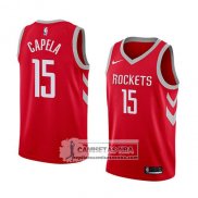 Camiseta Rockets Clint Capela Icon 2018 Rojo