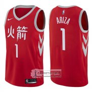Camiseta Rockets Trevor Ariza Ciudad 2017-18 Rojo