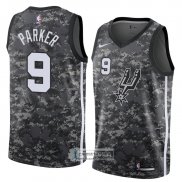 Camiseta San Antonio Spurs Tony Parker Ciudad 2018 Gris