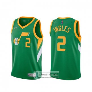 Camiseta Utah Jazz Joe Ingles Earned 2020-21 Verde