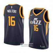 Camiseta Utah Jazz Nate Wolters Icon 2018 Azul