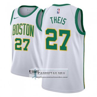 Camiseta Celtics Daniel Theis Ciudad 2018-19 Blanco