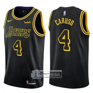 Camiseta Lakers Alex Caruso Ciudad 2017-18 Negro