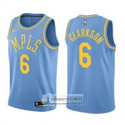 Camiseta Lakers Jordan Clarkson Classic 2017-18 Azul
