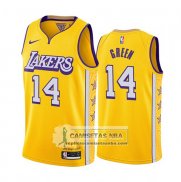 Camiseta Los Angeles Lakers Danny Green Ciudad Edition Amarillo