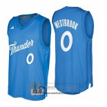 Camiseta Navidad Thunder Westbrook 2016 Azul