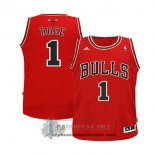 Camiseta Nino Bulls Rose Rojo