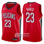 Camiseta Pelicans Anthony Davis Statement 2017-18 Rojo