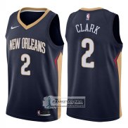 Camiseta Pelicans Ian Clark Icon 2017-18 Azul