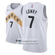 Camiseta Raptors Kyle Lowry Ciudad 2018 Blanco