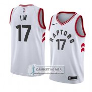 Camiseta Toronto Raptors Jeremy Lin Association 2018 Blanco