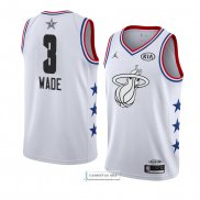 Camiseta All Star 2019 Miami Heat Dwyane Wade Blanco