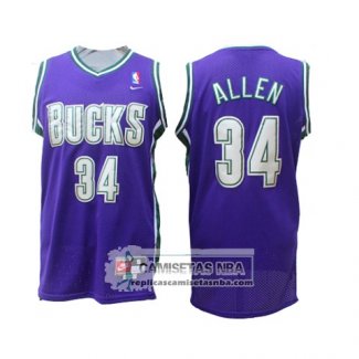 Camiseta Bucks Allen Retro Violeta