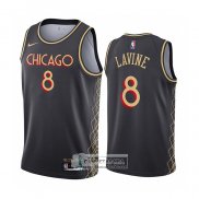 Camiseta Chicago Bulls Zach Lavine Ciudad 2020-21 Gris
