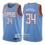Camiseta Clippers Tobias Harris Ciudad 2017-18 Azul