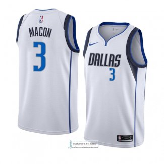 Camiseta Dallas Mavericks Daryl Macon Association 2018-19 Blanco