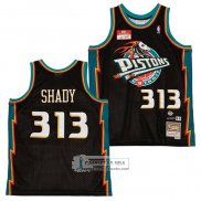 Camiseta Detroit Pistons Slim Shad X BR NO 313 Negro