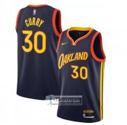 Camiseta Golden State Warriors Stephen Curry Ciudad 2020-21 Blanco