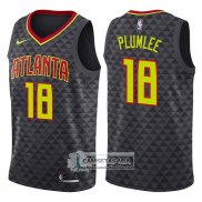 Camiseta Hawks Miles Plumlee Icon 2017-18 Negro