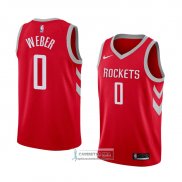 Camiseta Houston Rockets Briante Weber Icon 2018 Rojo