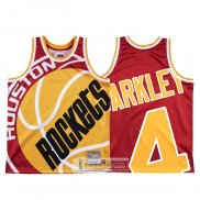 Camiseta Houston Rockets Charles Barkley Mitchell & Ness Big Face Rojo
