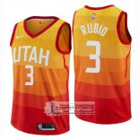 Camiseta Jazz Ricky Rubio Ciudad 2018-19 Naranja