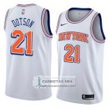 Camiseta Knicks Damyean Dotson Statement 2018 Blanco