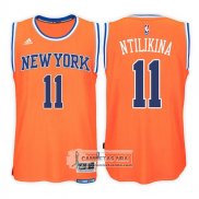 Camiseta Knicks Frank Ntilikina Swingman Road 2017-18 Naranja