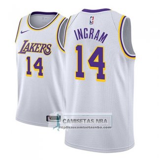 Camiseta Lakers Brandon Ingram Association 2018 Blanco