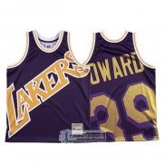 Camiseta Los Angeles Lakers Dwight Howard Mitchell & Ness Big Face Violeta