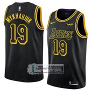 Camiseta Los Angeles Lakers Sviatoslav Mykhailiuk Ciudad 2018 Ne