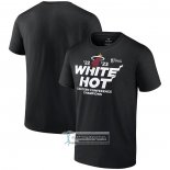 Camiseta Manga Corta Miami Heat 2023 Eastern Conference Champions Spin Hometown Mantra Negro