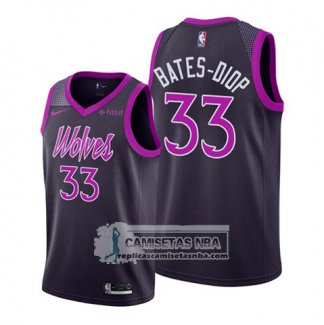 Camiseta Minnesota Timberwolves Keita Bates-Diop Ciudad Edition Violeta