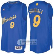Camiseta Navidad Warriors Andre Iguodala 2016 Azul