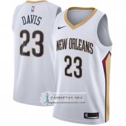 Camiseta Pelicans Anthony Davis Association 2017-18 Blanco