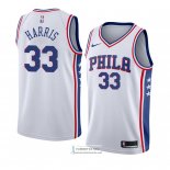 Camiseta Philadelphia 76ers Tobias Harris Association 2018 Blanc