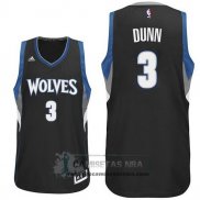 Camiseta Timberwolves Dunn Negro