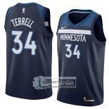 Camiseta Timberwolves Jared Terrell Icon 2018 Azul.