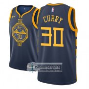 Camiseta Warriors Stephen Curry Ciudad 2018-19 Azul