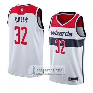 Camiseta Wizards Jeff Green Association 2018 Blanco
