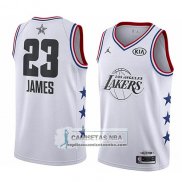 Camiseta All Star 2019 Los Angeles Lakers Lebron James Blanco