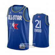 Camiseta All Star 2020 Philadelphia 76ers Joel Embiid Azul