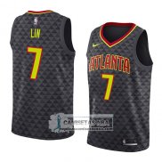 Camiseta Atlanta Hawks Jeremy Lin Icon 2018 Negro