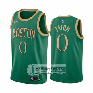 Camiseta Boston Celtics Jayson Tatum Ciudad Verde