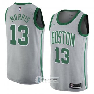 Camiseta Boston Celtics Marcus Morris Ciudad 2018 Gris