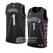 Camiseta Brooklyn Nets D'angelo Russell Ciudad 2018-19 Negro